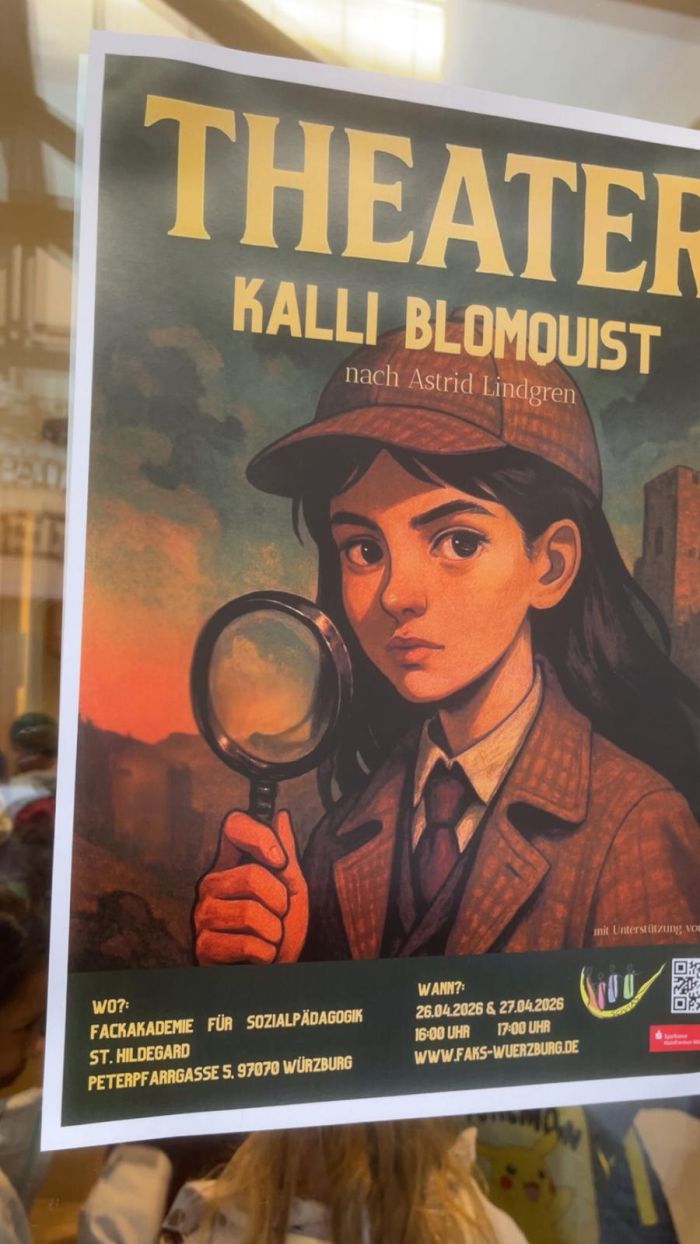 Plakat: Kalli (statt Kalle) Blomquist ermittelt
