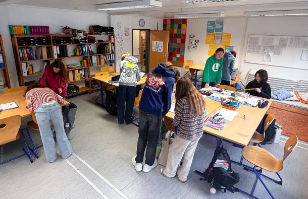 Schüler im Klassenzimmer