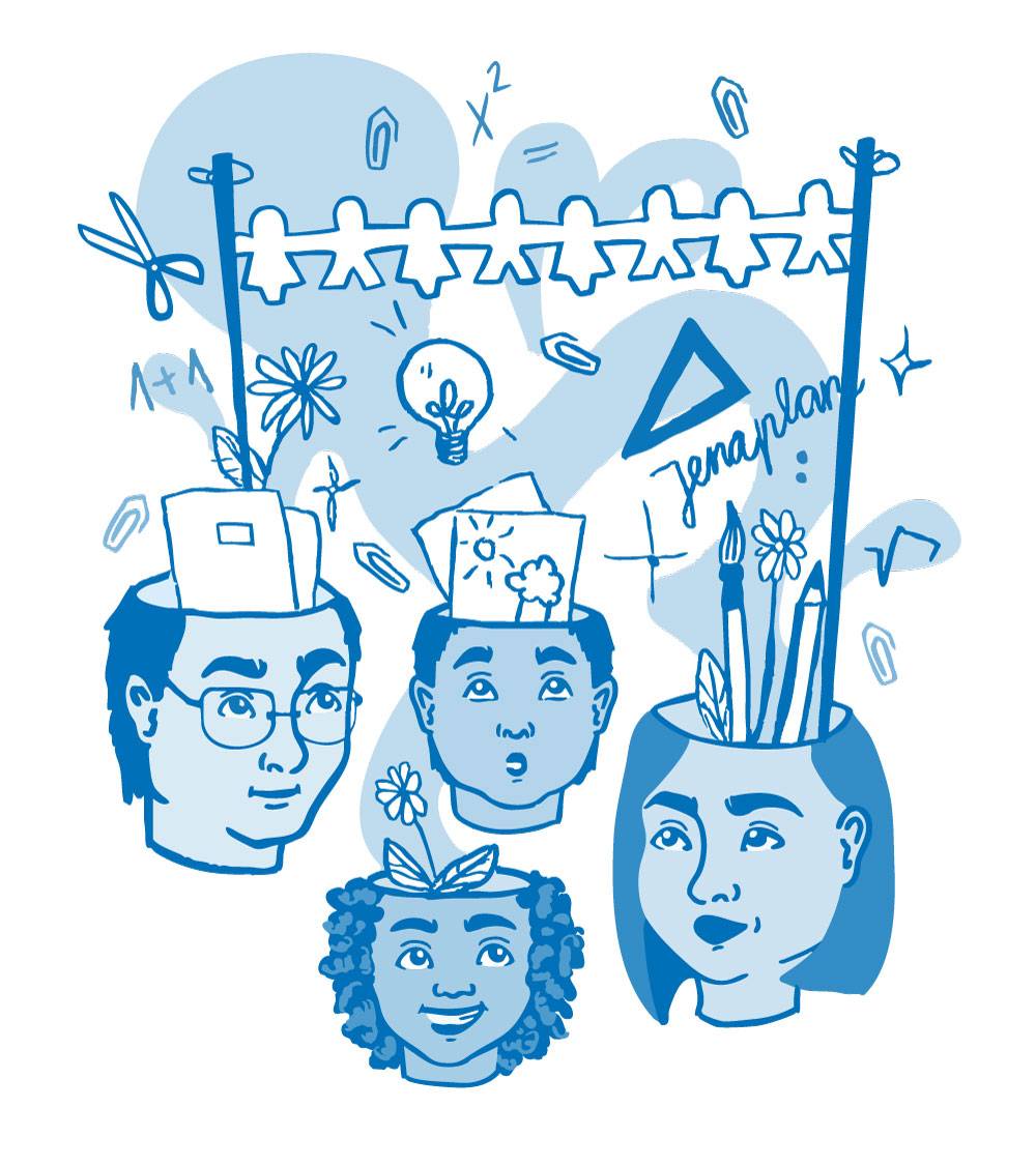 Illustration von kreativen Menschen